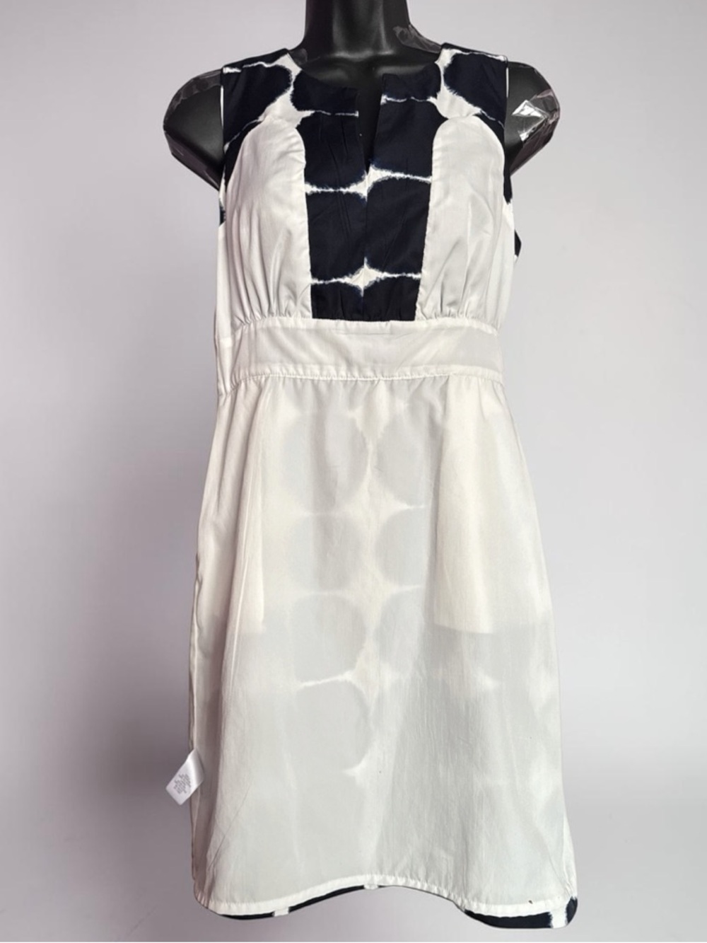 Sleeveless Banana Repblic/Marimekko Black/White Kivet Polka Dot Dress- Size 0 - Picture 4 of 11